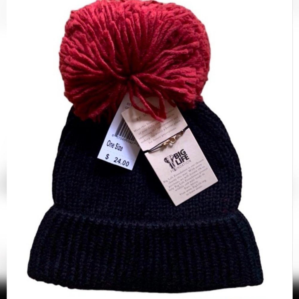 Quagga Jumbo Pom Beanie Sustainable Green Label